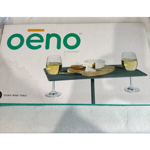OENOPHILIA Dark Gray Picnic Wine Table One Size